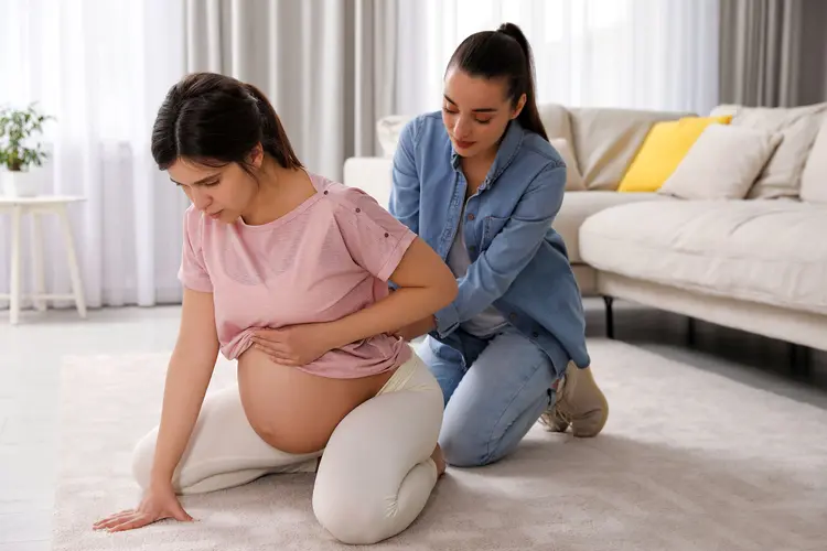 Service provider helping a new parent